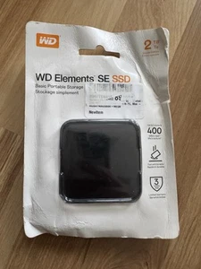 WD 2TB Elements SE Portable SSD USB 3.0 bis 400 MBs - Windows & Mac PC - NEU - Bild 1 von 5