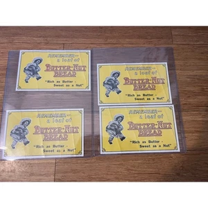 Vintage Ladenschild für Butter-Nuss-Brot ca. 1920er Jahre Konvolut 4 - Bild 1 von 4