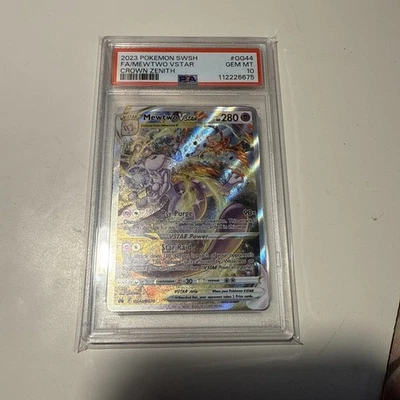 2023 Pokemon Crown Zenith Mewtw Full Art #GG44 PSA 10 - Image 1 of 2
