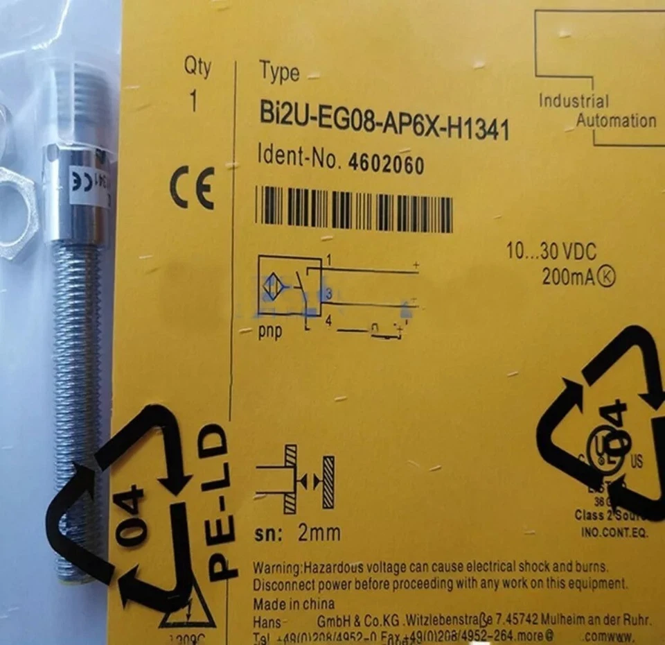 1PC New For TURCK BI2U-EG08-AP6X-H1341 BI2UEG08AP6XH1341 Sensor Proximity Switch - Image 1 of 1