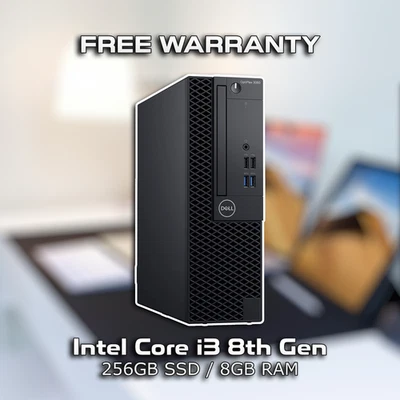 Dell Optiplex 3060 SFF Windows 11 PC (Intel Core 8th Gen / 8GB RAM / 256GB SSD) - Image 1 of 2