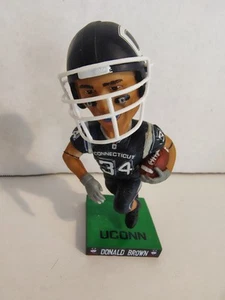 Bobblehead calcio Donald Brown UCONN con scatola - Bobble Head 7" - nuovo - Foto 1 di 7