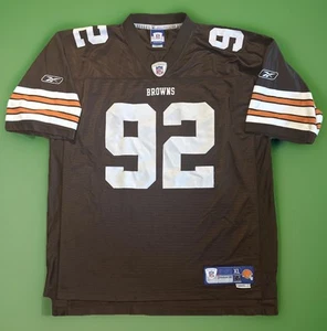 Vtg Courtney Brown Cleveland Browns Stitched Sewn Reebok Jersey Mens XL See Pics - Picture 1 of 22