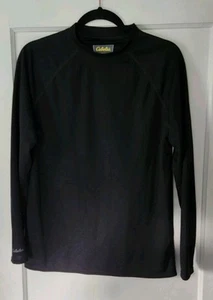 Cabela's Shirt Womens Medium Regular Black Long Sleeve - Picture 1 of 5