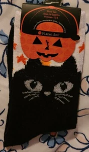 Kids Halloween Cat Kitten Socks Size 10-4 Girls - Picture 1 of 5