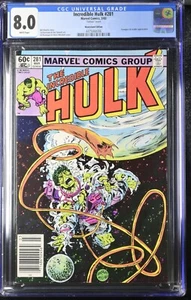 Incredible Hulk #281, CGC VF 8.0, Lakeside Tattooz Insert - Picture 1 of 2