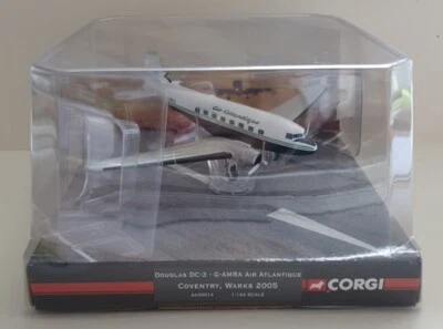 Corgi Aviation Douglas DC-3 G-AMRA Air Atlantique Coventry Warks 2005 AA30014  - Image 1 of 4