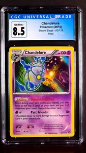 Chandelure Holo 50/114 Steam Siege NM/Mint CGC 8.5 Graded Pokemon Card 2016 - Picture 1 of 2