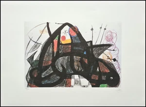 JOAN MIRO * Untitled * 78 x 57 cm * signed lithograph * limited # 14/150 - Picture 1 of 9