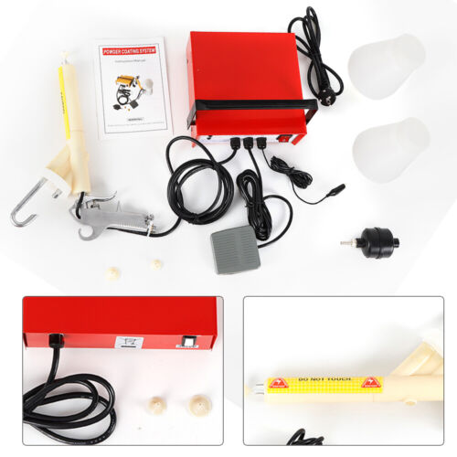 Portable Electrostatic Paint Gun Coat Powder Coating System Paint Supply Tool