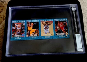 KOBE BRYANT ROOKIE 1996-97 SI FOR KIDS FULL Sheet IVERSON POP 1/1 RARE BGS 8 - Picture 1 of 7