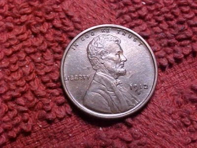 1912-S     Lincoln Cent  NICE  HIGH GRADE - ONE OF THE "KEYS" - NICE NO PROBLEMS - Image 1 of 2