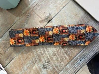 Zegna Mens Tie Brown & Grey - Image 1 of 2