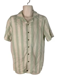 Boys Short Sleeve Button-Up Art Class By Target Jade Mist Stripe Size XXL (18) - Picture 1 of 6