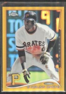 2014 Topps Chrome Gold Refractor Starling Marte /50 Pittsburgh Pirates #172