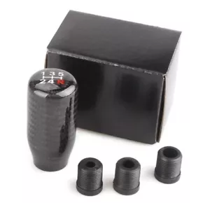 5 speed Carbon Fibre Gear Shift Knob for Nissan Mitsubishi Ford Holden Mazda - Picture 1 of 4