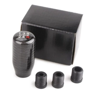 5 speed Carbon Fibre Gear Shift Knob for Nissan Mitsubishi Ford Holden Mazda - Image 1 of 4
