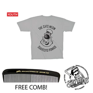 Kids Suavecito Cats Meow Tee Shirt (YS, YM, YL) - Picture 1 of 3