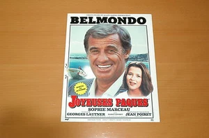 JEAN-PAUL BELMONDO SOPHIE MARCEAU JOYEUSES PAQUES 1984 RARE SYNOPSIS - Picture 1 of 3
