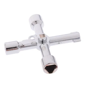 4 Way Utility Key for Electric Water Gas Meter Box Cupboard Cabinet Opening H8 - Picture 1 of 12