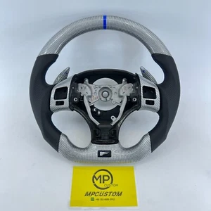 Real Silver Carbon Fiber Steering Wheel fit For Lexus IS250 IS350 IS F 2006-2013 - Picture 1 of 9