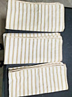Crown Crafts ~ Silk Trace Euro Pillow Sham ~ 29x 29 ~ Beige Stripe ~ Set of 3