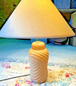 Vintage Table Lamp Pink Made in USA 20" - Picture 1 of 8