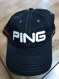 Ping G25 Golf Hat black Adult Adjustable Cap OSFM Strapback Black - Picture 1 of 9