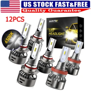 LED 9005 9006 H11 H9 H8 Head Lamps Headlight Hi/Lo Beam For 2017 Subaru Forester - Picture 1 of 12