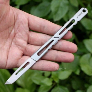 Utility Knife Fixed Scalpel Blade Outdoor Camping Tactical Sheath Collection - Picture 1 of 24