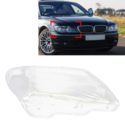 Transparent Front Headlight Lens Shell Cover For BMW 7 Series E65 E66 2005-2008 - Image 1 of 4