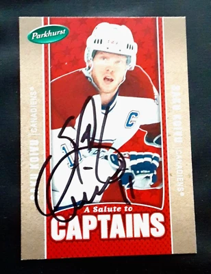 TARJETA DE HOCKEY SAKU KOIVU MONTREAL CANADIENS LEGEND AUTOGRAFIADA FIRMADA 2006  Foto 1 de 2