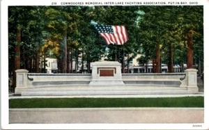 1930s OH Postcard Commodores Memorial Inter. Lake Yachting Assoc Put In Bay Ohio - Picture 1 of 2