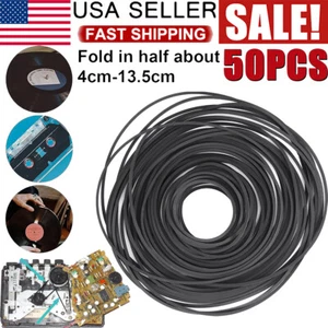 45-130mm Square Rubber Drive Belts For Cassette Player Recorder Repair 50PCS - Bild 1 von 13