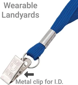 ADVANTUS BLUE LANYARDS (Box of 100) Office Security VIP Concert ID Backstage - Picture 1 of 5