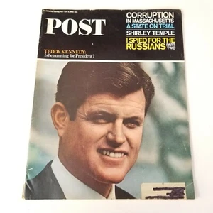 Vintage Saturday Evening Post Ted Kennedy Cover May 6th, 1965 Big Full Page Ads - Picture 1 of 12