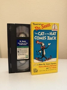 Dr. Seuss VHS Lot (2) - Cat in the Hat Comes Back + Green Eggs and Ham - Picture 1 of 9