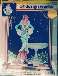 Design Works "Midnight Fountain" Counted Cross Stitch Kit 15'x21' - Picture 1 of 2