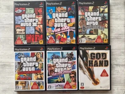 SONY PS2 Grand Theft Auto Ⅲ Vice & liberty City & San Andreas Stories & God Hand - Image 1 of 4