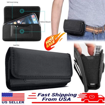 Case Nylon Belt Clip Holster Phone Pouch For Google Pixel 9 8 7 6 5 4 3 Pro a XL - Image 1 of 4