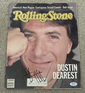 Dustin Hoffman Signed Autographed 1983 Vintage Rolling Stone Magazine PSA/DNA - Picture 1 of 2