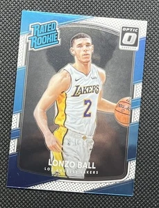 2017-18 Donruss Optic Lonzo Ball Rookie G13 Los Angeles Lakers #199 Bulls - Picture 1 of 2
