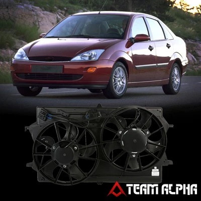 Fits 2000-2002 Ford Focus Dohc Radiator Cooling Fan OE Style Assembly FO3115119 - Image 1 of 4