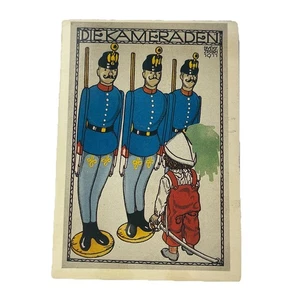 Postcard Josef Diveky, Die Kameraden, no. 500 Comrades Germany Modernist Nouveau - Picture 1 of 2