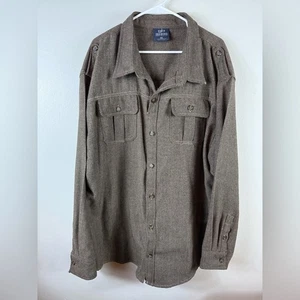 Camicia uomo Godbody Collection con bottoni misto lana pied de poule pesante 4X - Foto 1 di 5