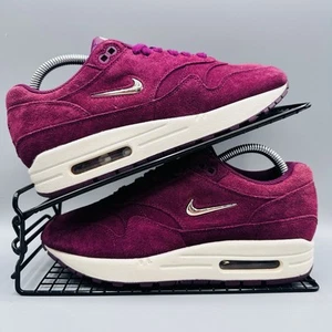 Women’s Nike Air Max 1 Premium SC Jewel Bordeaux Burgundy Suede UK 5.5 - Picture 1 of 12
