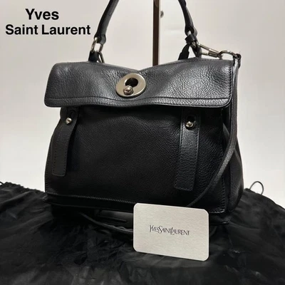 Yves Saint Laurent Muse Two Leather Shoulder Handbag From JAPAN - Image 1 of 4