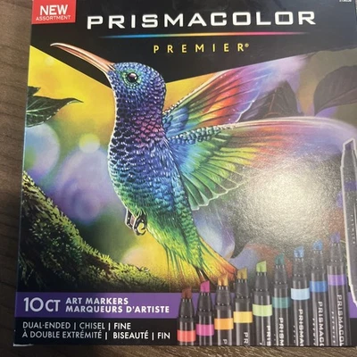 Marcadores de doble extremo Prismacolor cincel y puntas finas 10 unidades 2138238 nuevos en caja Foto 1 de 4