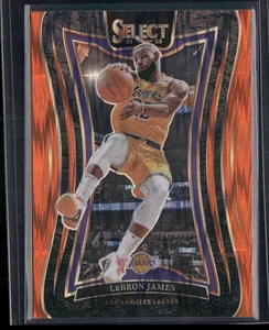 2024-25 Panini Select #310 LeBron James Orange Flash Prizm Los Angeles Lakers - Picture 1 of 2
