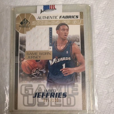 Игровая б/у нашивка Джареда Джеффриса 2003-04 UD SP 95/100 - Изображение 1 из 2